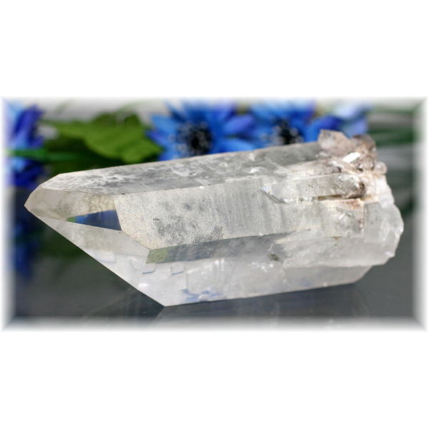 ブラジル産]ガーデンクォーツナチュラルポイント/庭園水晶原石 - 埼玉