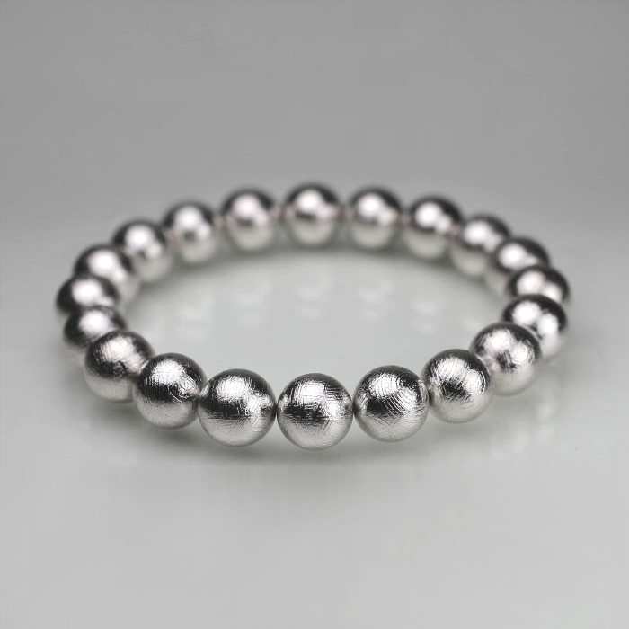 ギベオン隕石ブレスレット（約10mm玉） - 埼玉県吉川市の天然石専門店