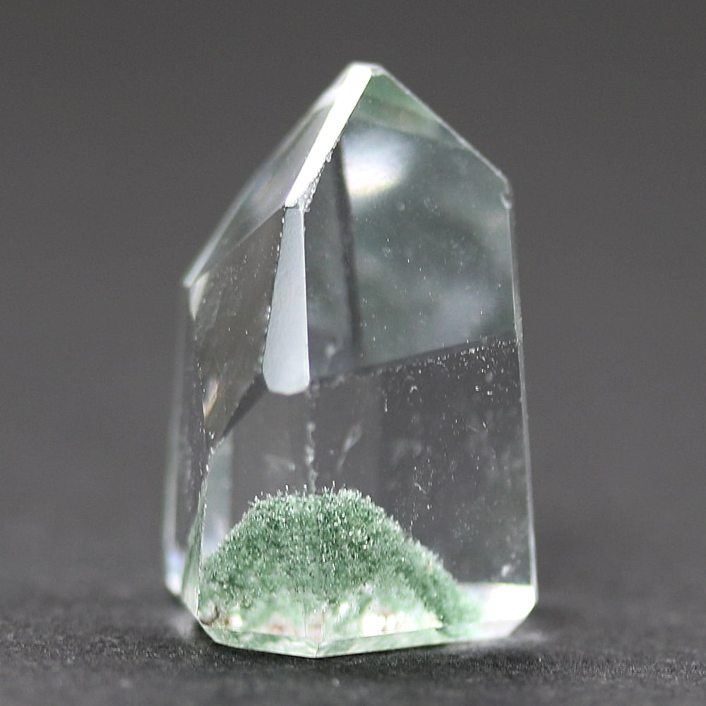 トップクォリティ]グリーンファントムクォーツポリッシュポイント（高