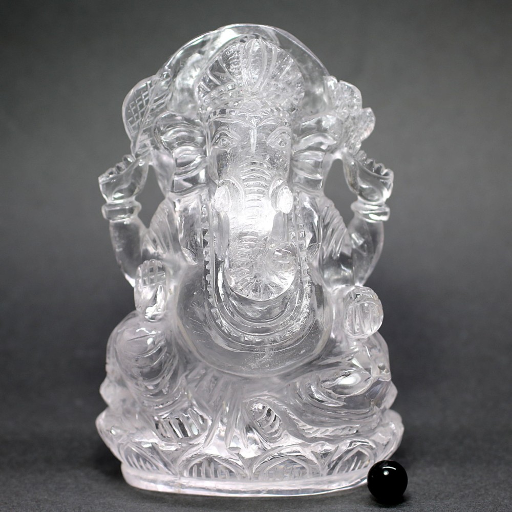 インド産]ヒマラヤ水晶ガネーシャ像（高さ約12cm） - 埼玉県吉川市の