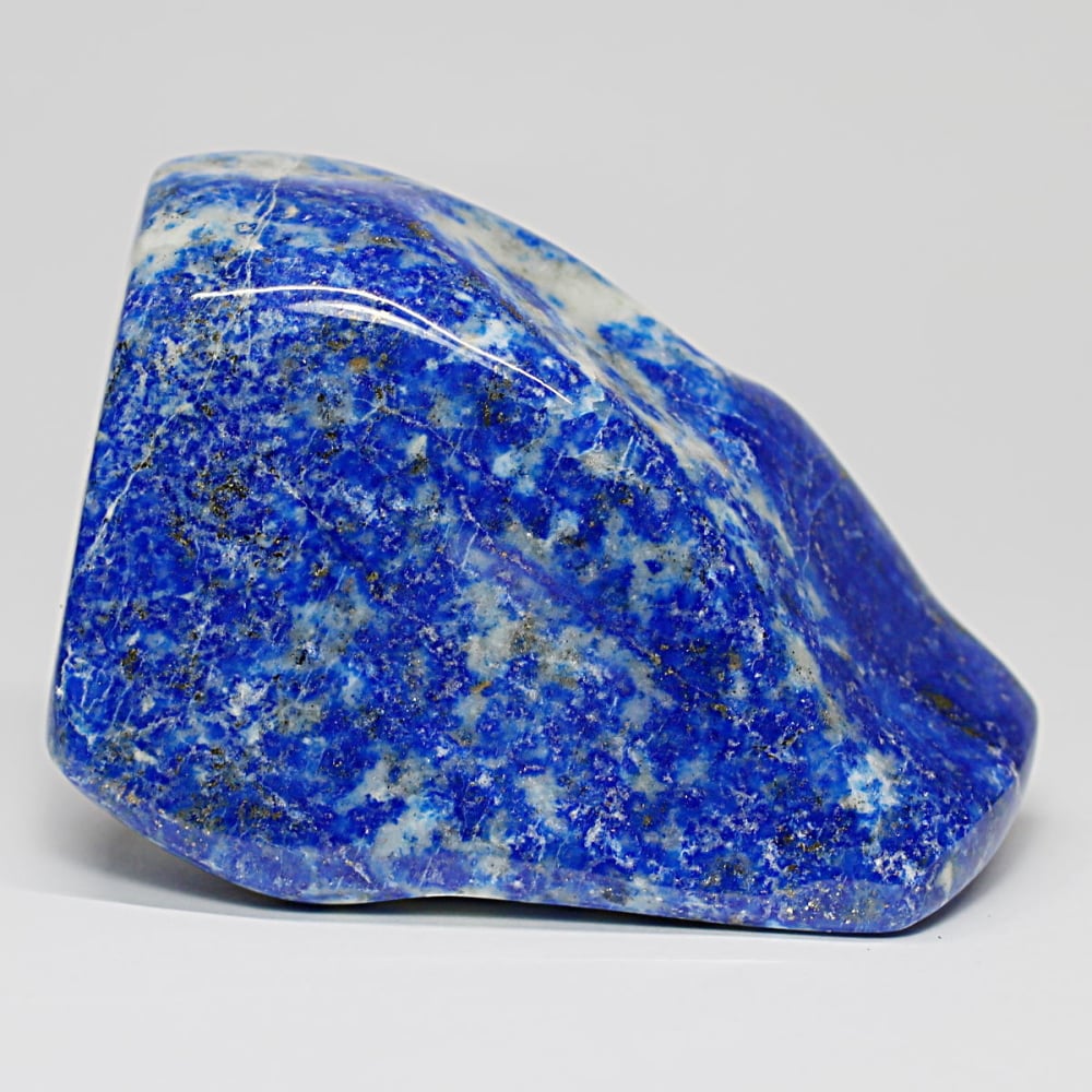 高品質]アフガニスタン産ラピスラズリ磨き原石/フリーフォーム（置物