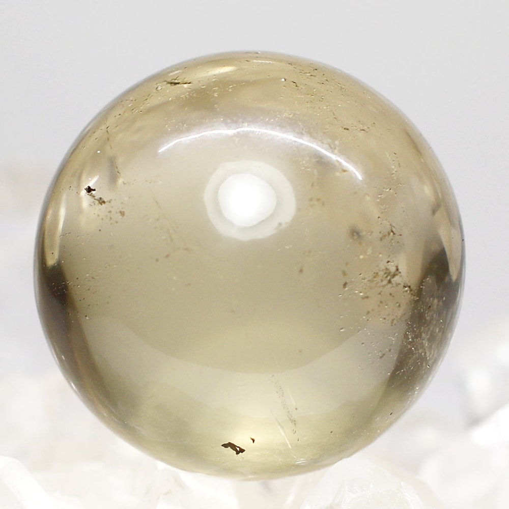 希少]マダガスカル産天然シトリン丸玉/スフィア（直径29-29.2mm/非加熱