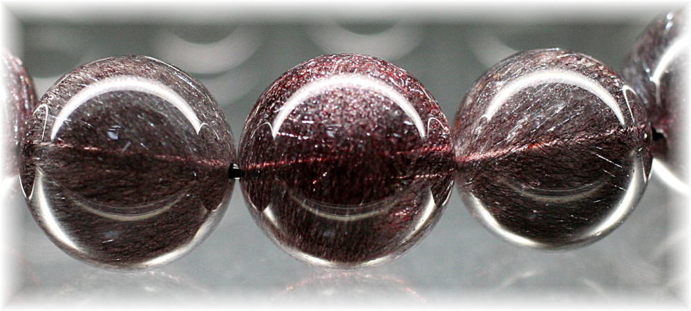 高品質]花火ブラックスーパーセブンブレスレット（約14.5mm玉） - 埼玉