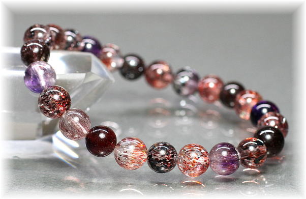 最高品質]ミックススーパーセブンブレスレット（約8mm玉） - 埼玉県