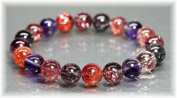 最高品質]ミックススーパーセブンブレスレット（約11mm玉） - 埼玉県