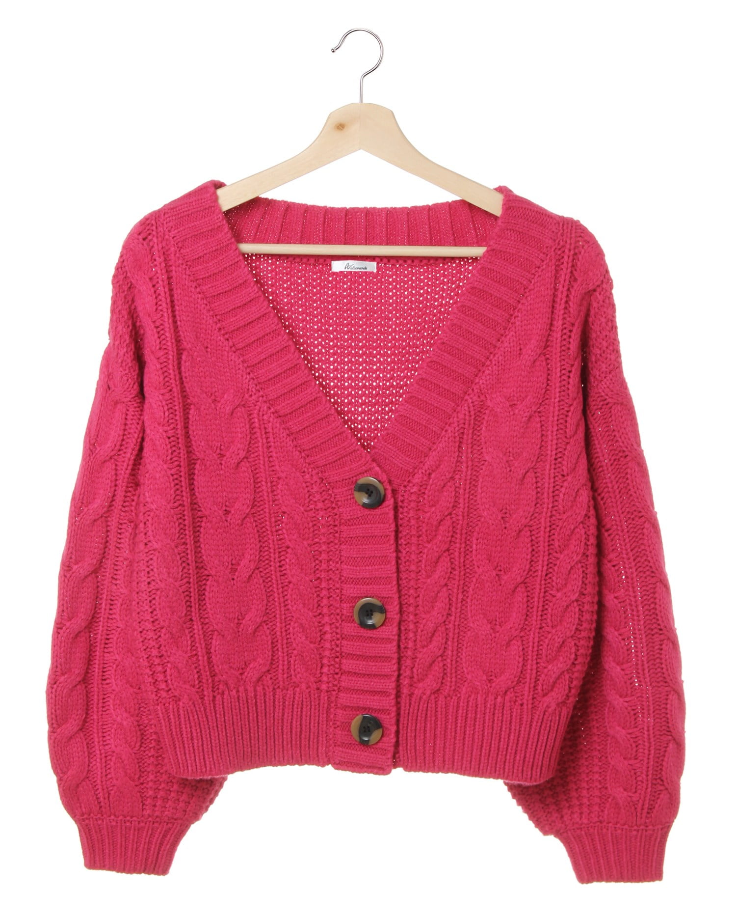 BIGボタン／ケーブルカーディガン｜allamanda(アラマンダ) 公式通販