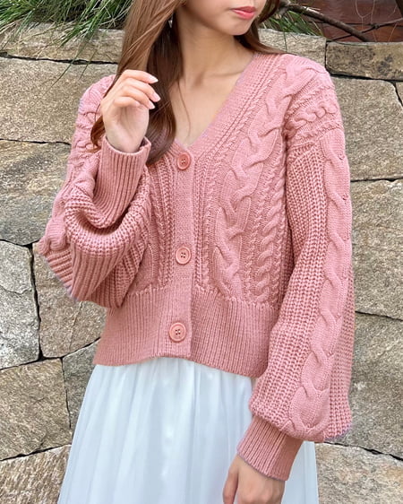 アンゴラタッチケーブルニットカーディガン｜INGNI(イング) 公式通販