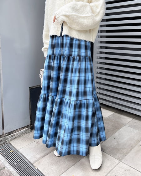 チェック柄ティアードスカート｜INGNI(イング) 公式通販｜INGNI STORE