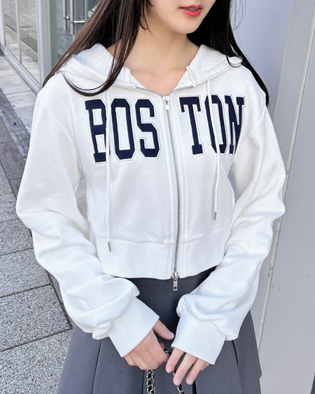 貼付カレッジZIPショートパーカー｜INGNI(イング) 公式通販｜INGNI STORE