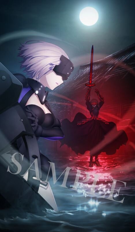 劇場版「Fate/stay night [HF]」の来場特典である『FGO』ufotable描き