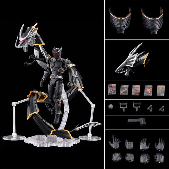 仮面ライダーリュウガ」の新作プラモ登場！暗黒の業火をまとった“黒い