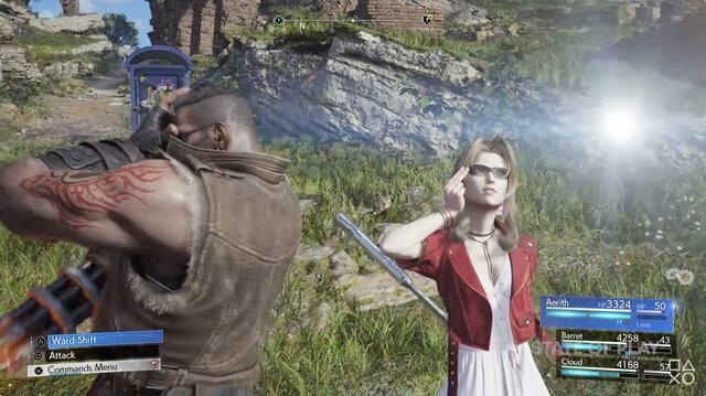 FF7 リバース』エアリスのサングラス姿がインパクト抜群！レッドXIIIの