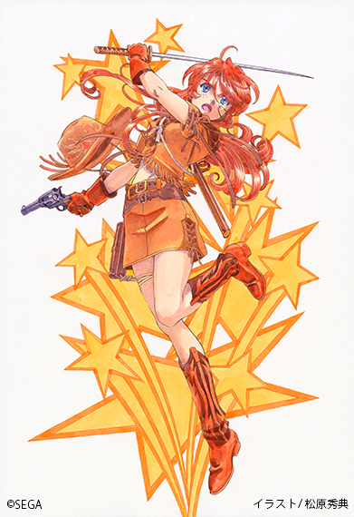 サクラ大戦』キャラクターデザインの松原秀典氏による原画が多数展示