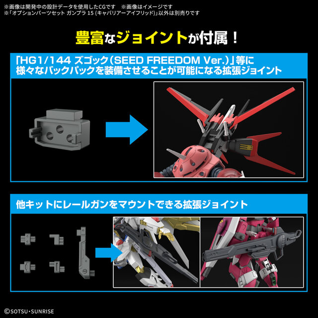 2月のガンプラ系新商品、発売日が一挙決定！組み合わせ可能な「HG