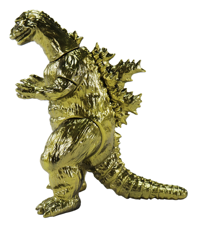 ゴジラ」怪獣たちが金属のように輝く！特殊な塗料でメッキペイントされ