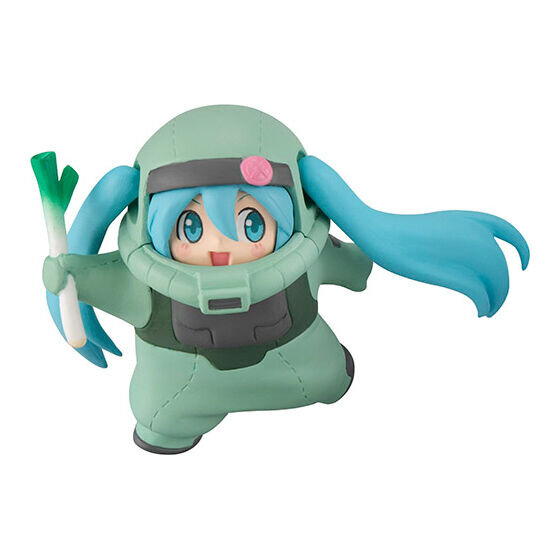 45周年ガンダム」×「初音ミク」ガシャポンフィギュアが再販へ！ネギを