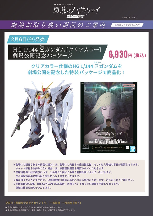 閃光のハサウェイ キルケーの魔女」より、HGガンプラ「Ξガンダム