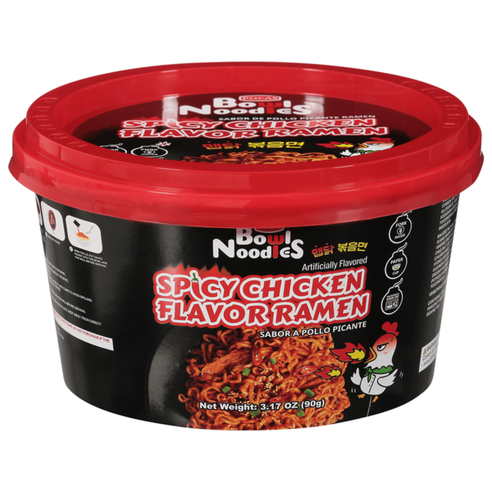 Bowl Noodles Spicy Chicken Flavor Ramen (3.17 oz) Delivery or