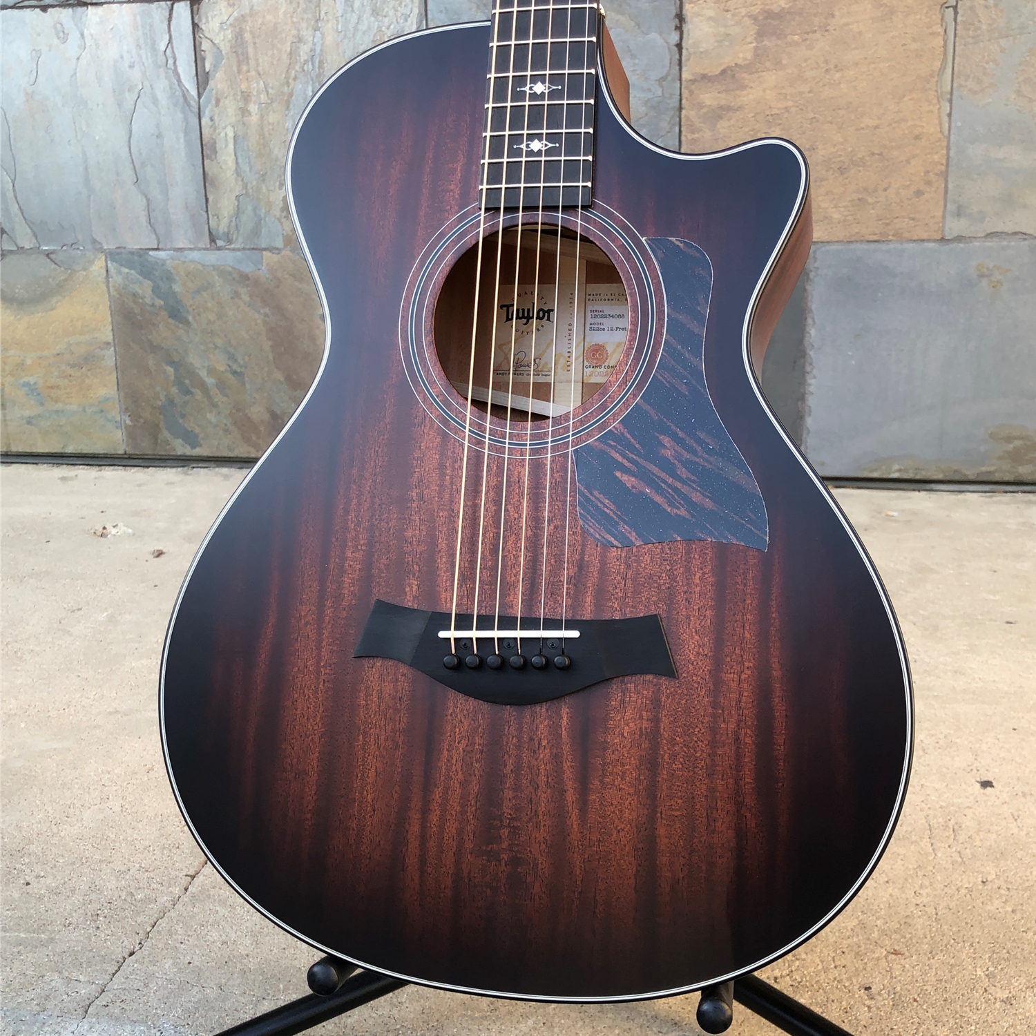 Instrumental Music - Taylor 322ce 12-Fret, Shaded Edgeburst Top, V