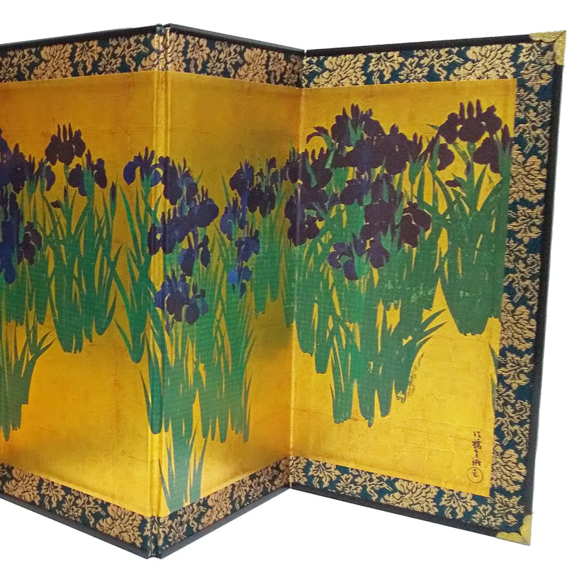 尾形光琳 燕子花図 ミニ屏風 – 江戸扇子とうちわの老舗通販_伊場仙