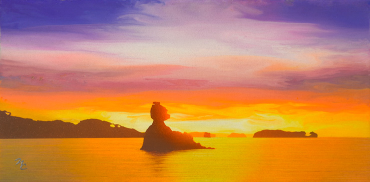 一枚の繪 －―神秘の光彩― 鎮西直秀 油彩展