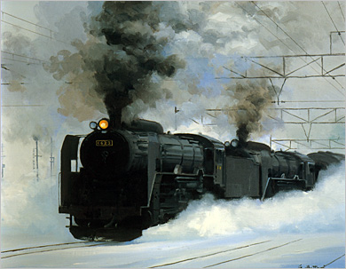 一枚の繪 － DO繪シリーズ第7弾 SLが走りぬける風景を描く