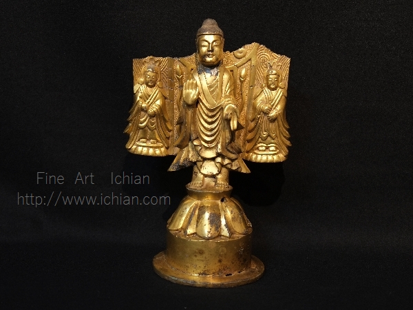 金銅三尊仏 三国時代 高句麗 :: ichian