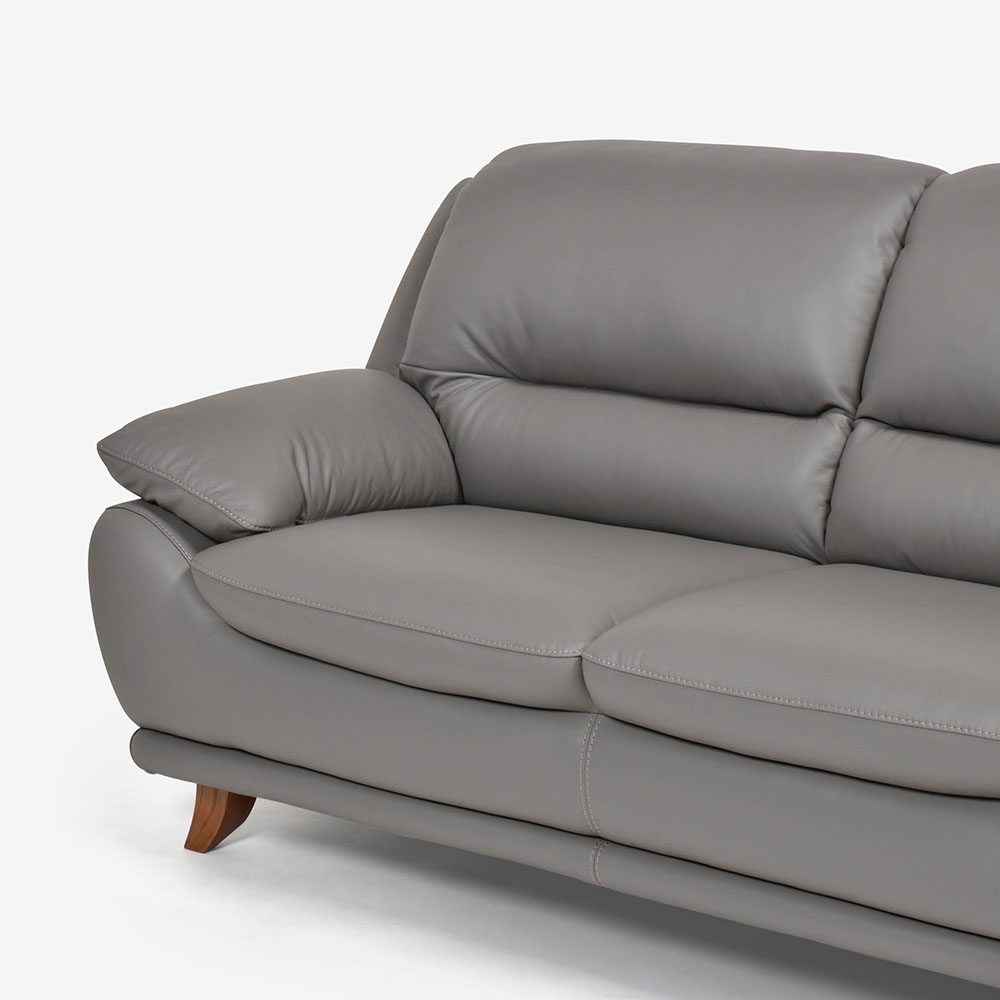 ソファ 2.5人掛け「オースチンKD」幅187cm 革#H/S-042E エレファント