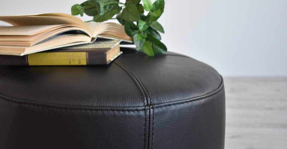 スツール「5089」丸型 革ブラック色 #J-023C | 【公式】大塚家具