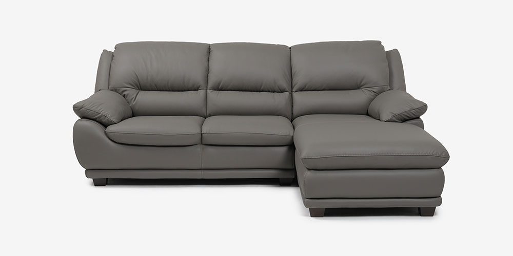 カウチソファ 向って右カウチ「オースチンKD」幅227cm 革#H/S-042E