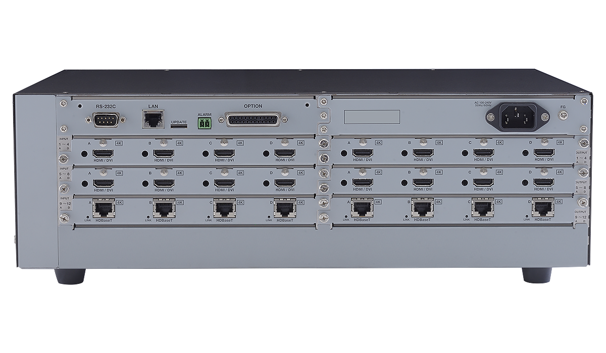 FDX-12UHD 4K@60対応 モジュラー型マトリクススイッチャー | 株式会社
