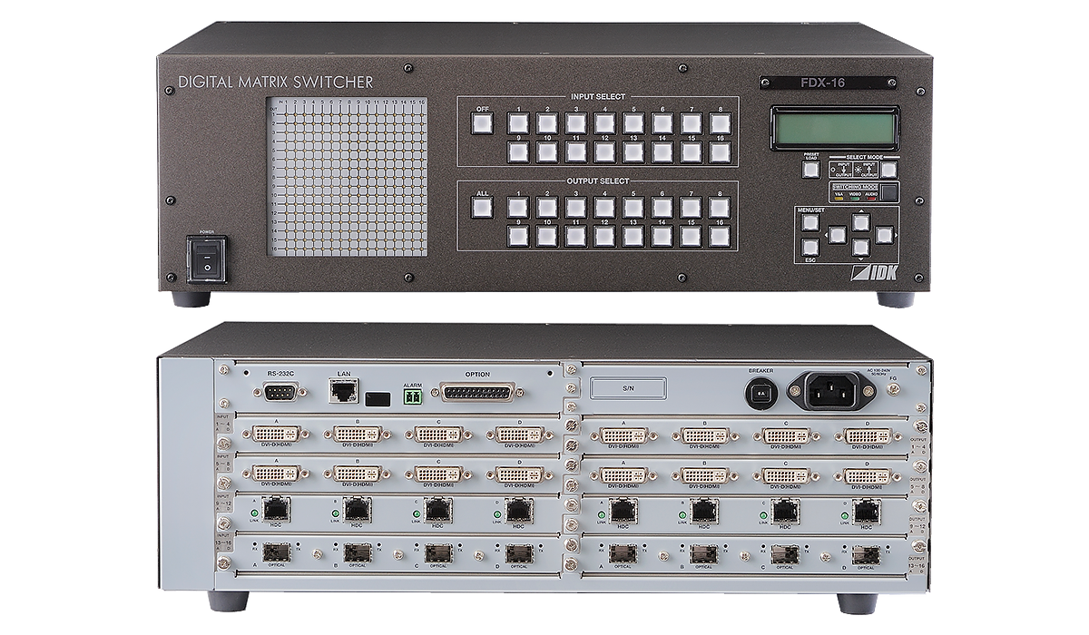 FDX-16 モジュラー型マトリクススイッチャー | 株式会社アイ・ディ