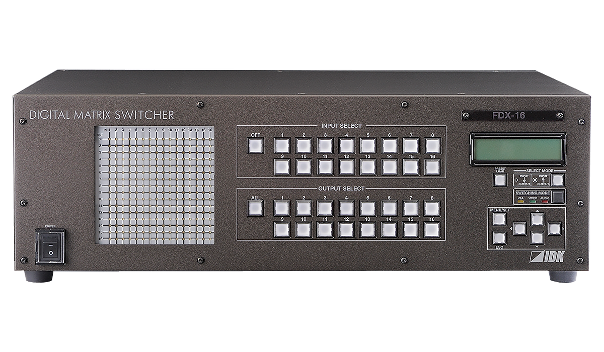 FDX-16 モジュラー型マトリクススイッチャー | 株式会社アイ・ディ