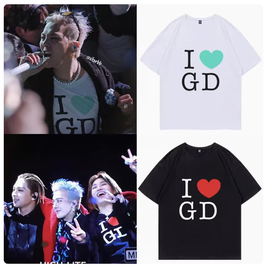 BIGBANG G-DRAGON ジヨン Tシャツ 041 - I DOLL STYLE