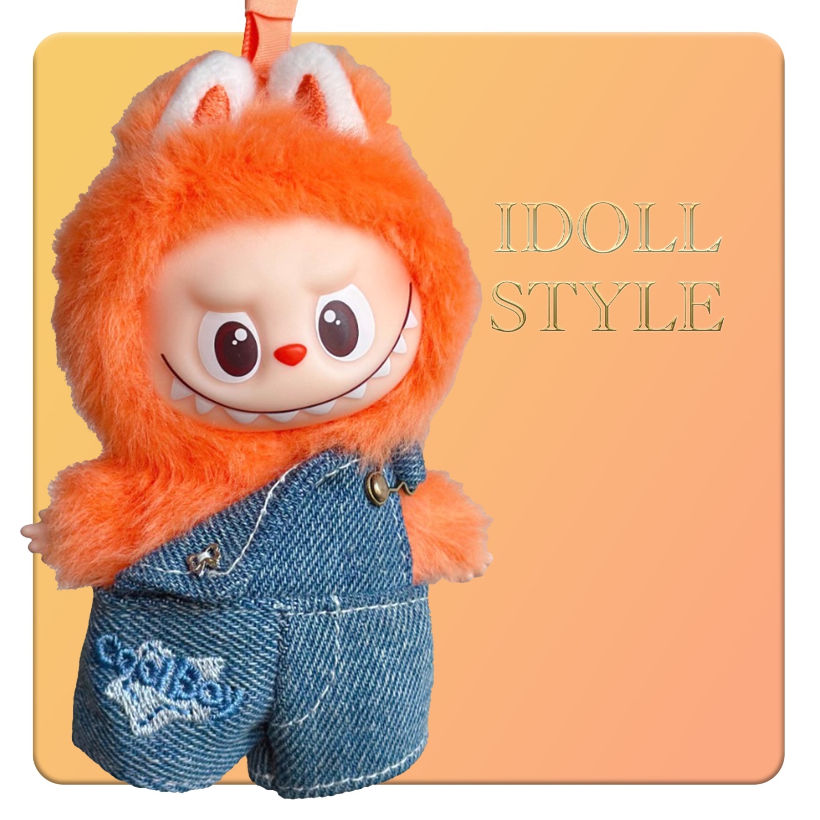 Mini Labubu/ サロペット 007 アルファベットラブブ PIN FOR LOVE - I