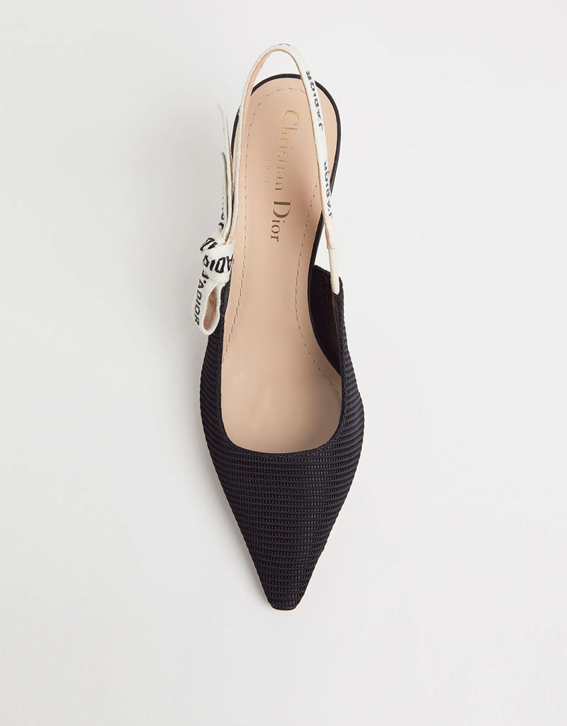 Dior J'Adior Ribbon ハイヒールスリングバックシューズ (ヒール付き