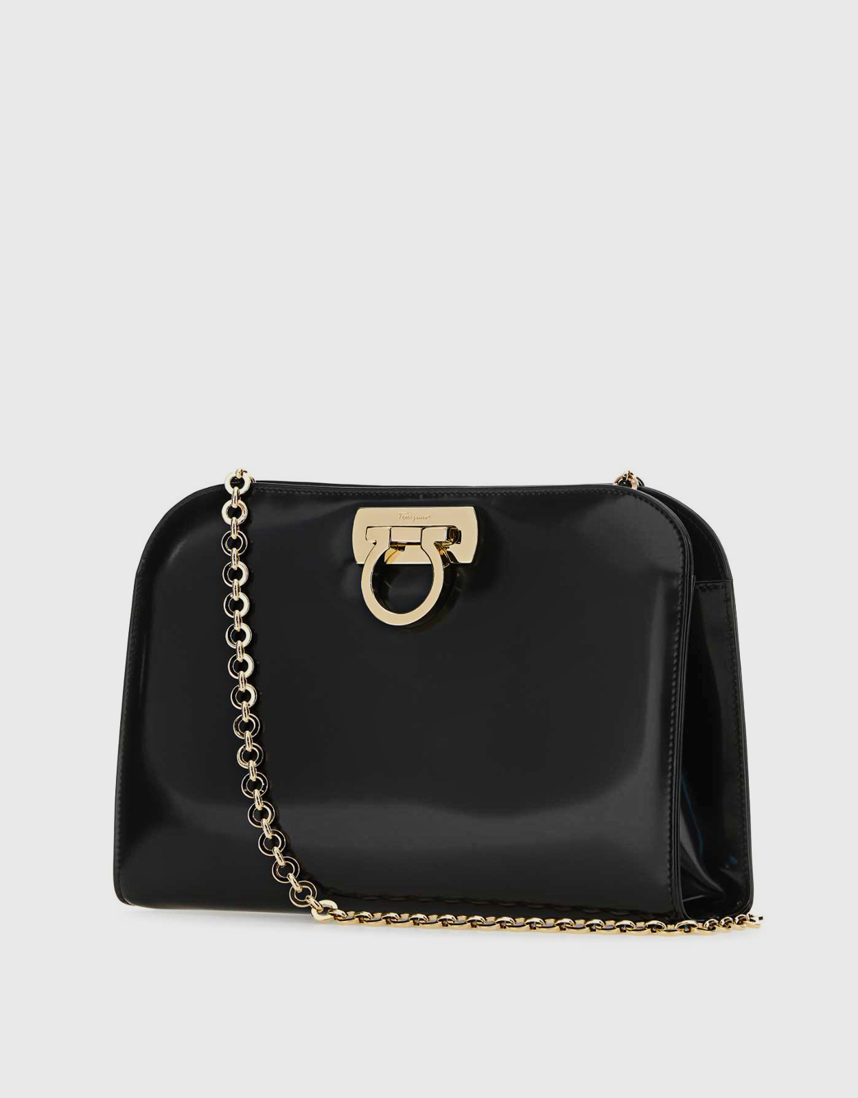 Salvatore Ferragamo Gancini Leather Chain Crossbody Bag