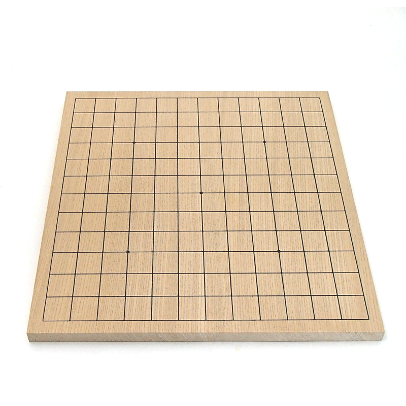 入門囲碁盤セット 新桂9・13路盤（両用盤）とプラスチック碁石竹（約