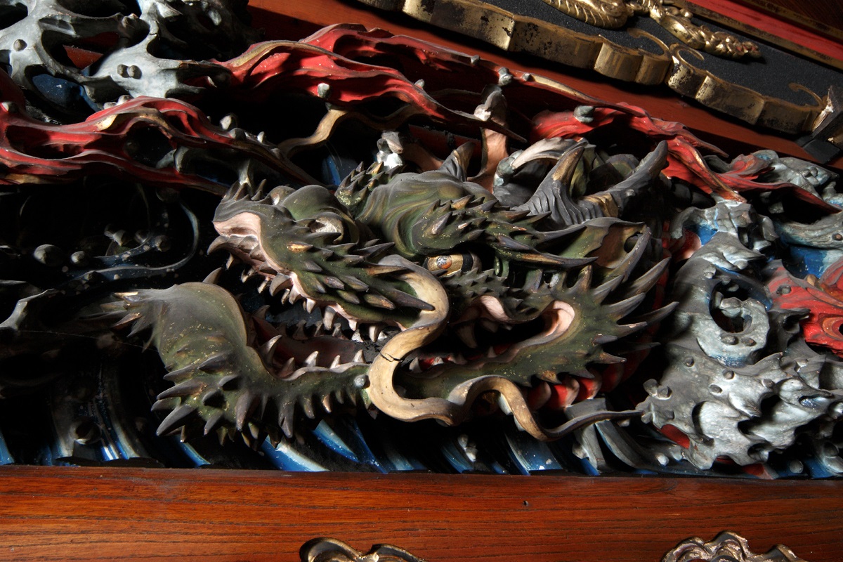 嘉永元年（1848年）奉納 「懸魚」 寺院古材 彫刻 仏教美術 寺院装飾 嘉