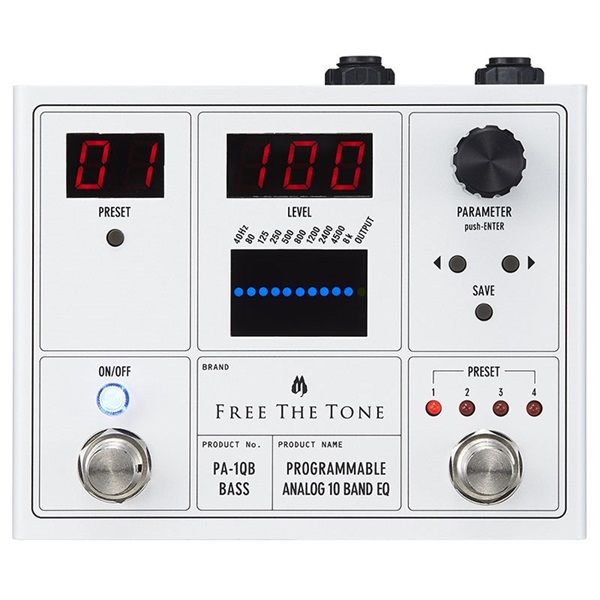 Free The Tone PA-1QB [PROGRAMMABLE ANALOG 10 BAND EQ/ベース用