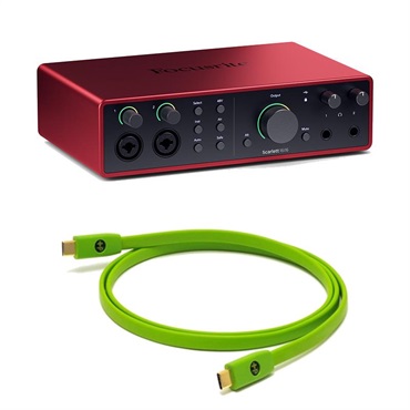 Focusrite Scarlett 4i4 gen4 + OYAIDE製高品質USBケーブルセット(Type