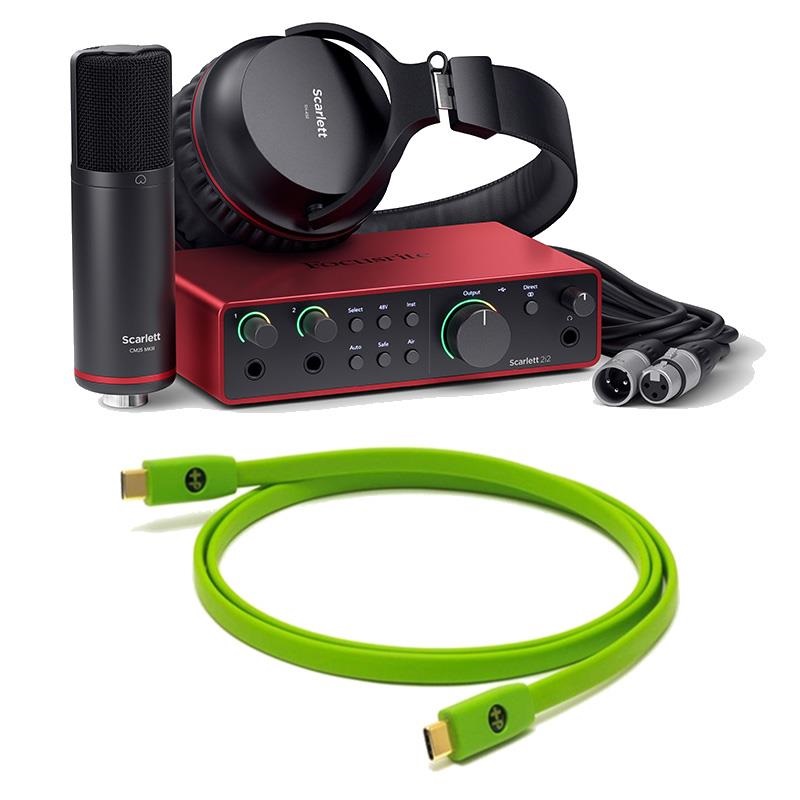 Focusrite Scarlett 2i2 Studio gen4 + OYAIDE製高品質USBケーブル