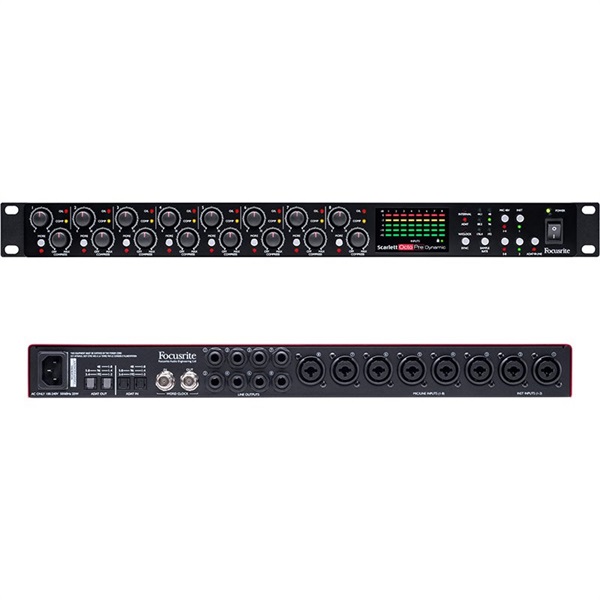 Focusrite Scarlett OctoPre Dynamic(ADAT入出力搭載・コンプレッサー