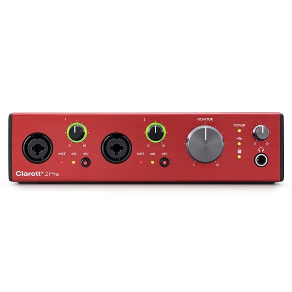 Focusrite Clarett+ 2Pre USB(最大10in/4out・USBオーディオ