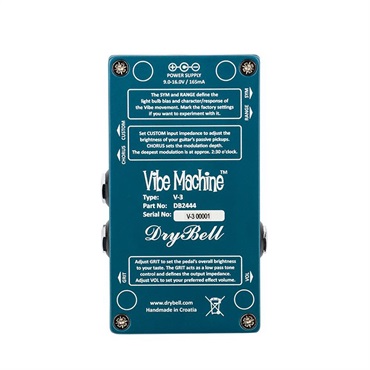 DryBell Vibe Machine V-3 [Vintage Uni-Vibe Tones with Modern