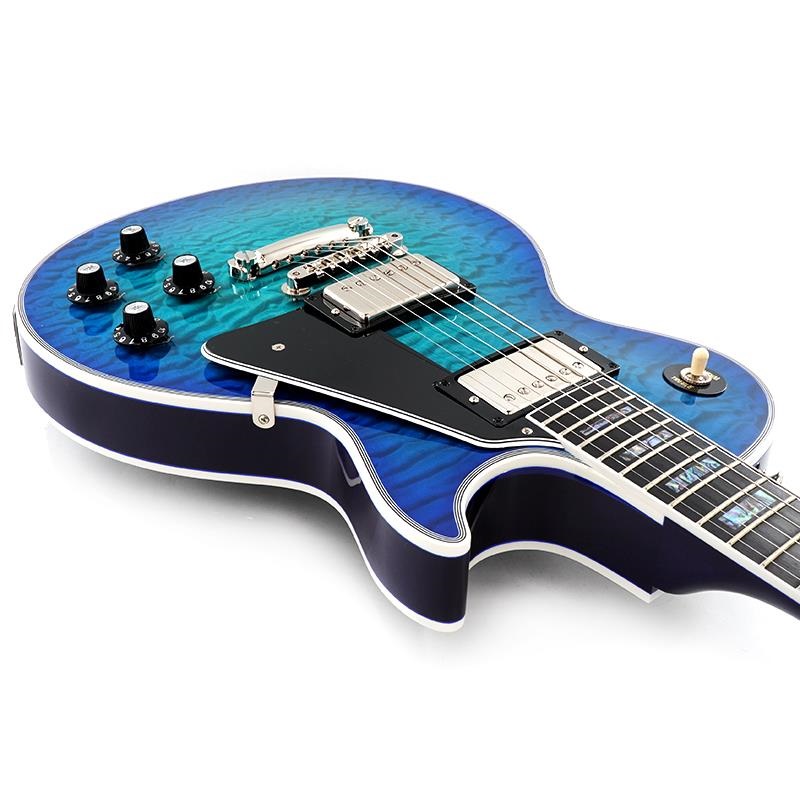 Gibson 1968 Les Paul Custom 7A Quilt Top Gloss (Trans Blue) 【S/N