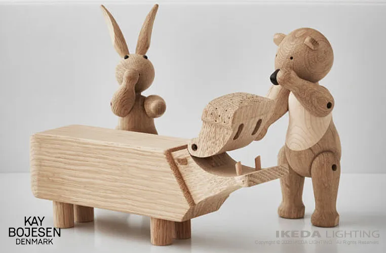 ウサギ 木製フィギュア ｜ カイ・ボイスン デンマーク 【 IKEDA