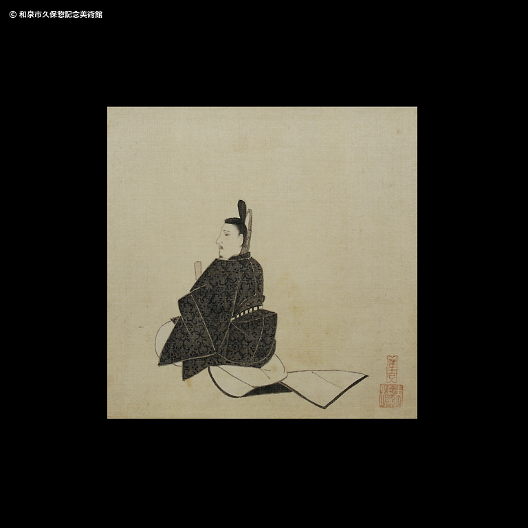 三十六歌仙画帖 藤原朝忠｜デジタルミュージアム｜和泉市久保惣記念美術館