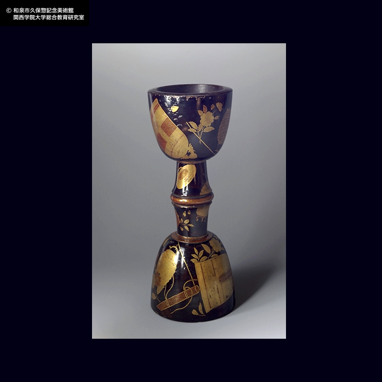 蒔絵 桜鐘堤燈文大鼓胴｜デジタルミュージアム｜和泉市久保惣記念美術館