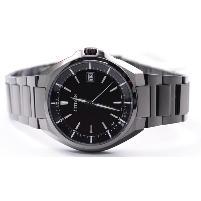 Citizen Men's ATTESA Black Titanium Series Eco-Drive Radio